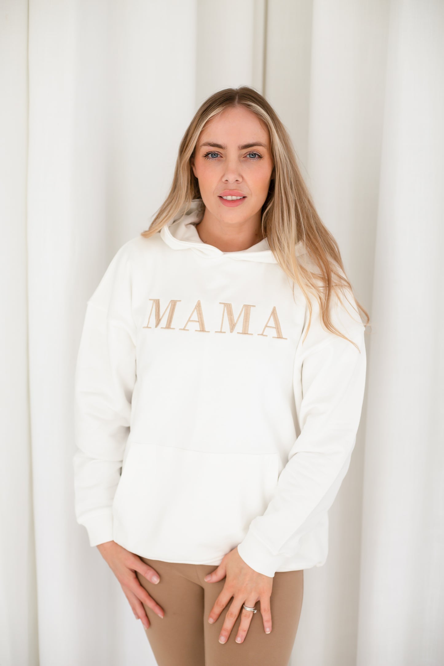 MAMA.' ladies' embroidered matching mini me hoodie