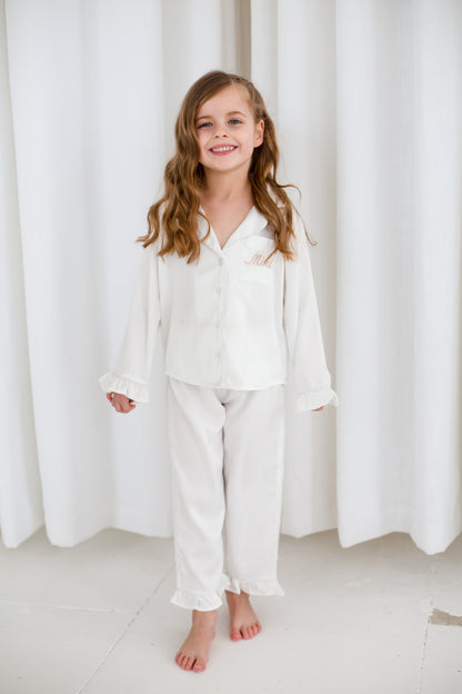 Embroidered MAMA matching satin pyjamas - matching MINI available