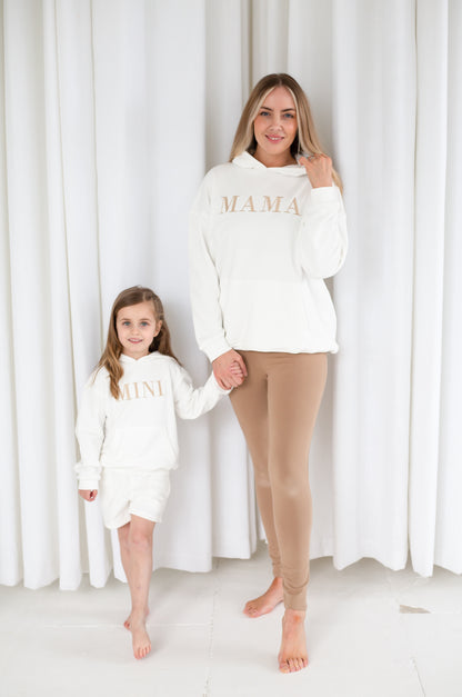 MINI embroidered matching mini me hoodie