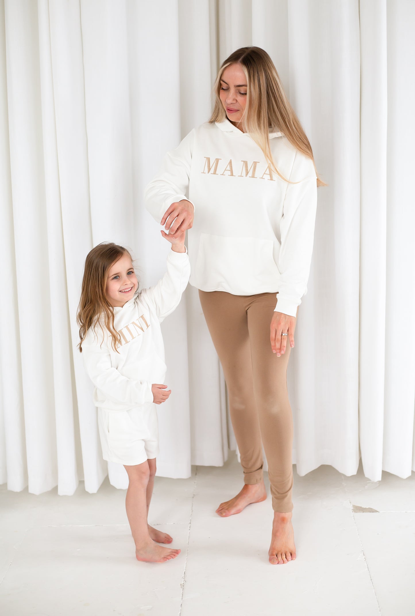 MINI embroidered matching mini me hoodie