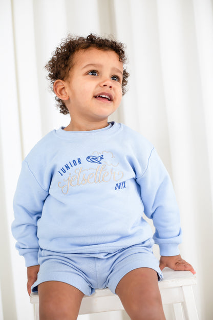 'Junior Jetsetter' personalised embroidered sweatshirt