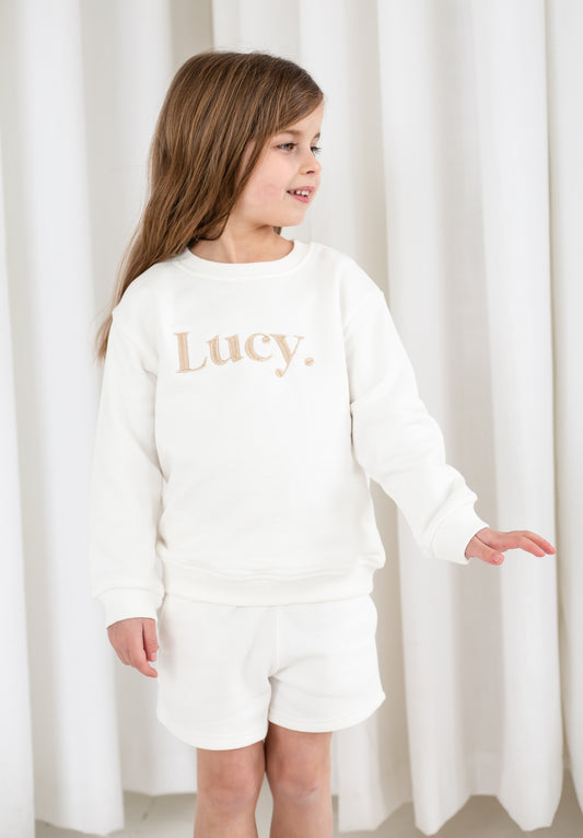 Personalised name embroidered short tracksuit