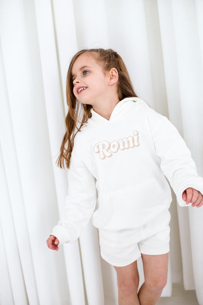 Summer bubble personalised name embroidered hoodie