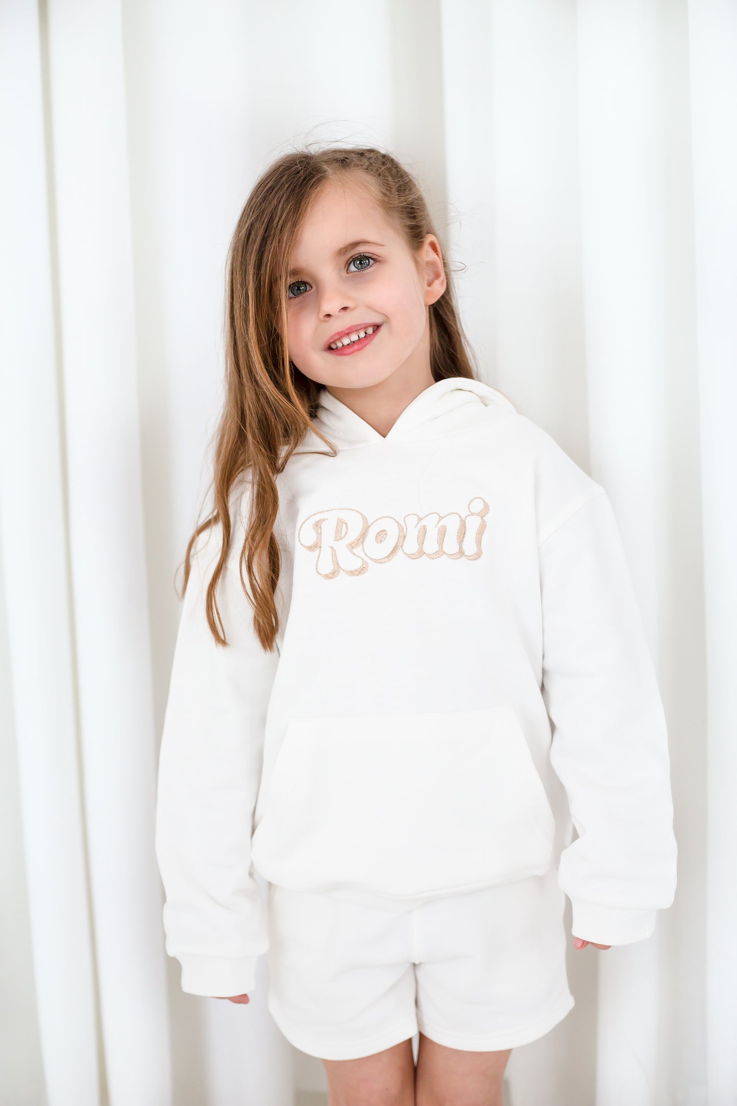 Summer bubble personalised name embroidered hoodie