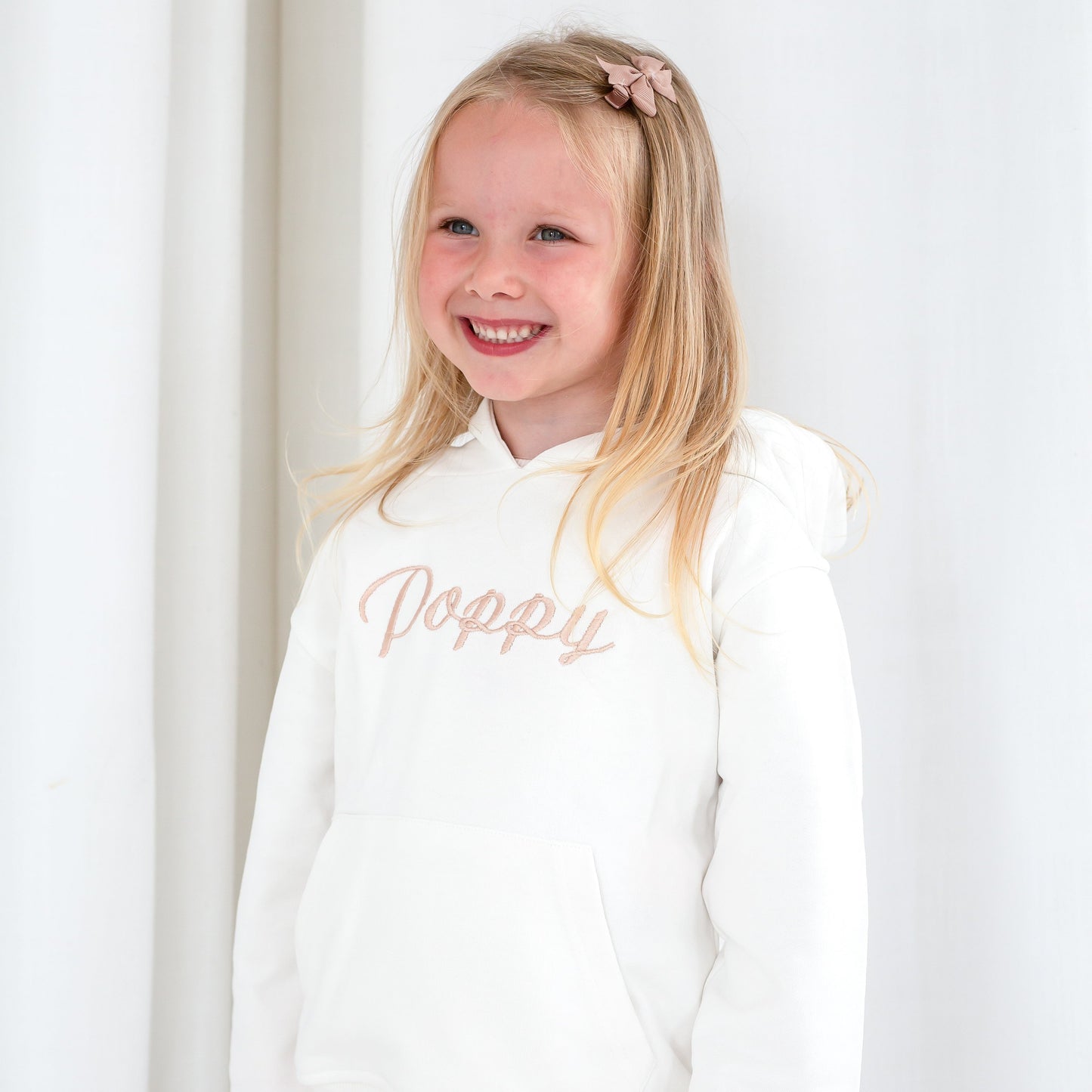 Signature italic personalised name embroidered hoodie