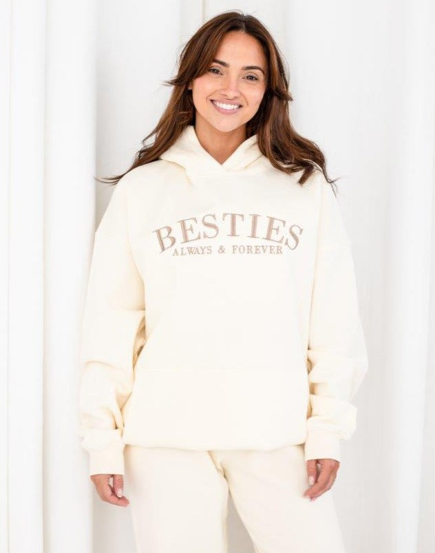 AW 'BESTIES' ladies' embroidered matching mini me hoodie