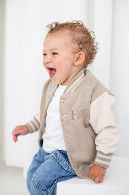 AW Personalised italic name bomber jacket