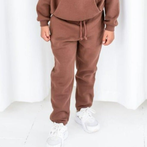 AW Child's sweat joggers - vanilla, chocolate, grey marl