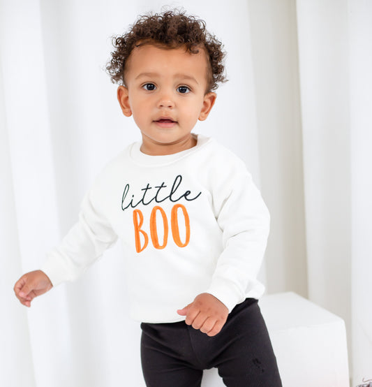 AW 'Little boo' embroidered sweatshirt