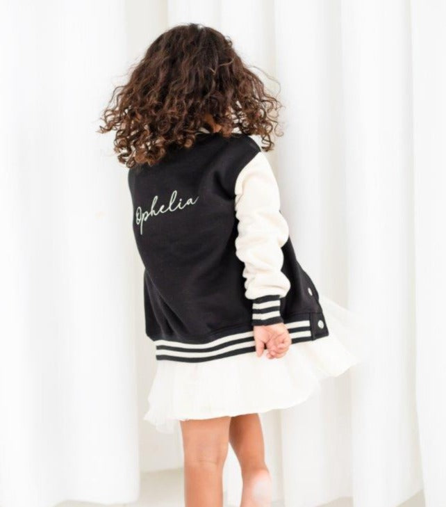 AW Personalised italic name bomber jacket