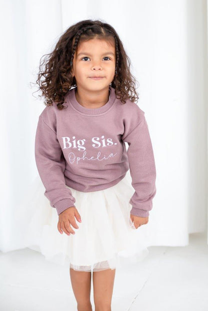 Personalised Big/Little Bro' embroidered sweatshirt