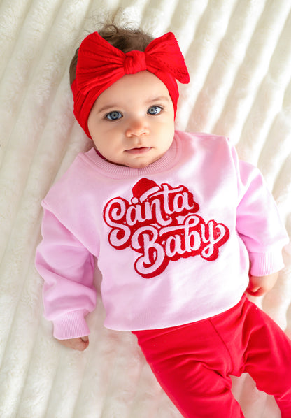 'Mini Claus' embroidered Christmas sweatshirt - Matching Mama Available