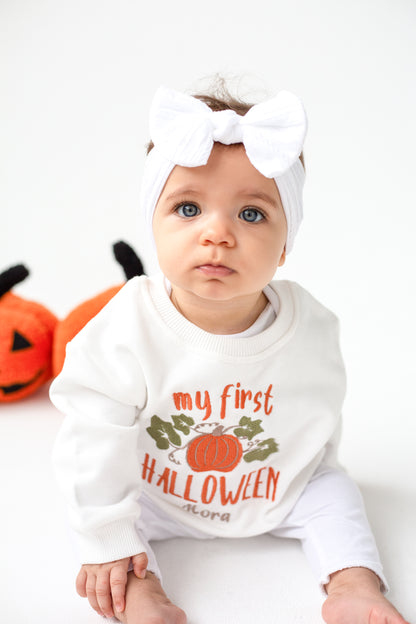 AW 'My First Halloween' personalised embroidered sweatshirt