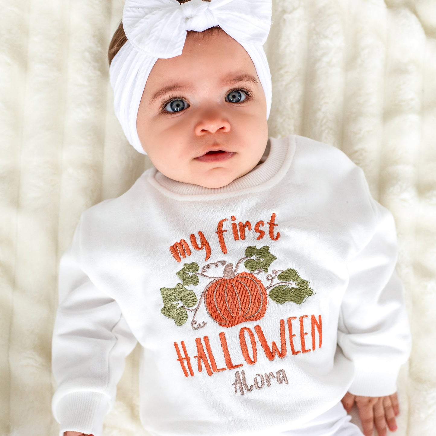 AW 'My First Halloween' personalised embroidered sweatshirt