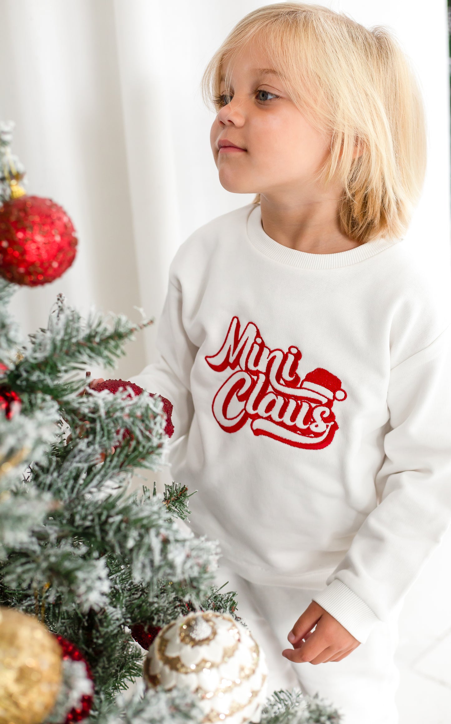 'Mama Claus' embroidered Christmas sweatshirt - Matching Mini available