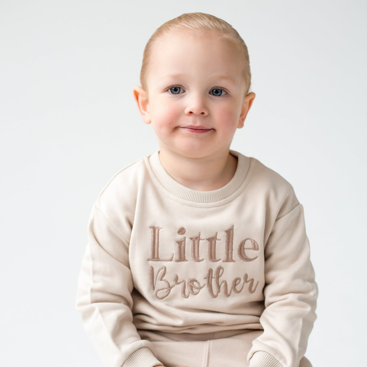 'Big Brother/Little Brother' embroidered sweatshirt