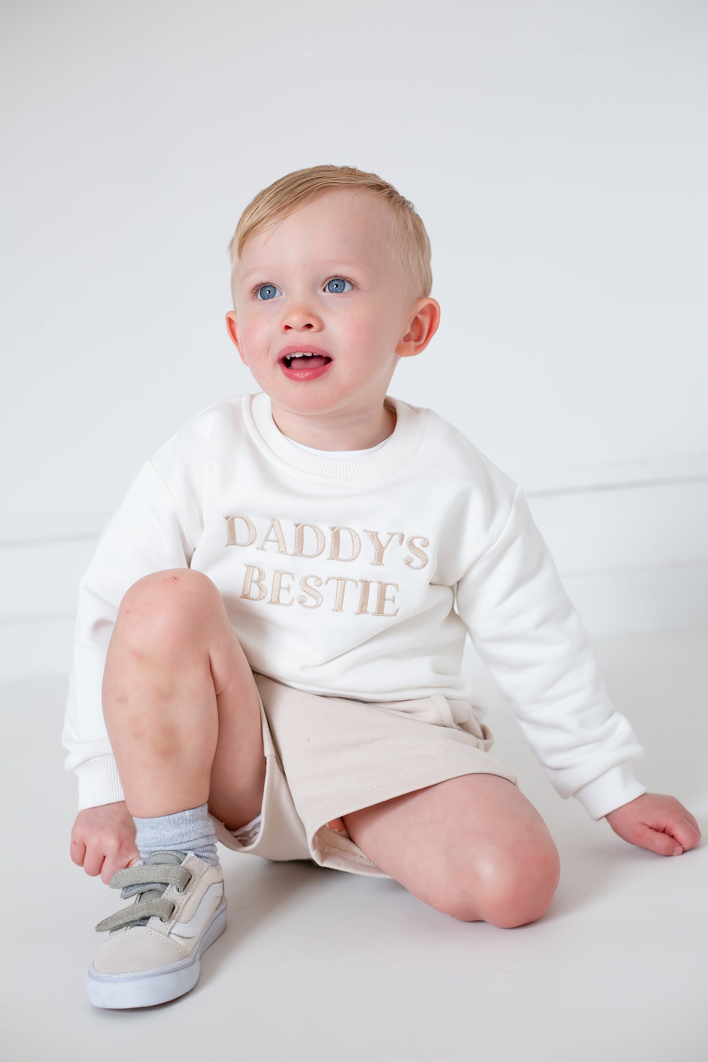 Father's Day 'Daddy's Bestie' embroidered sweatshirt