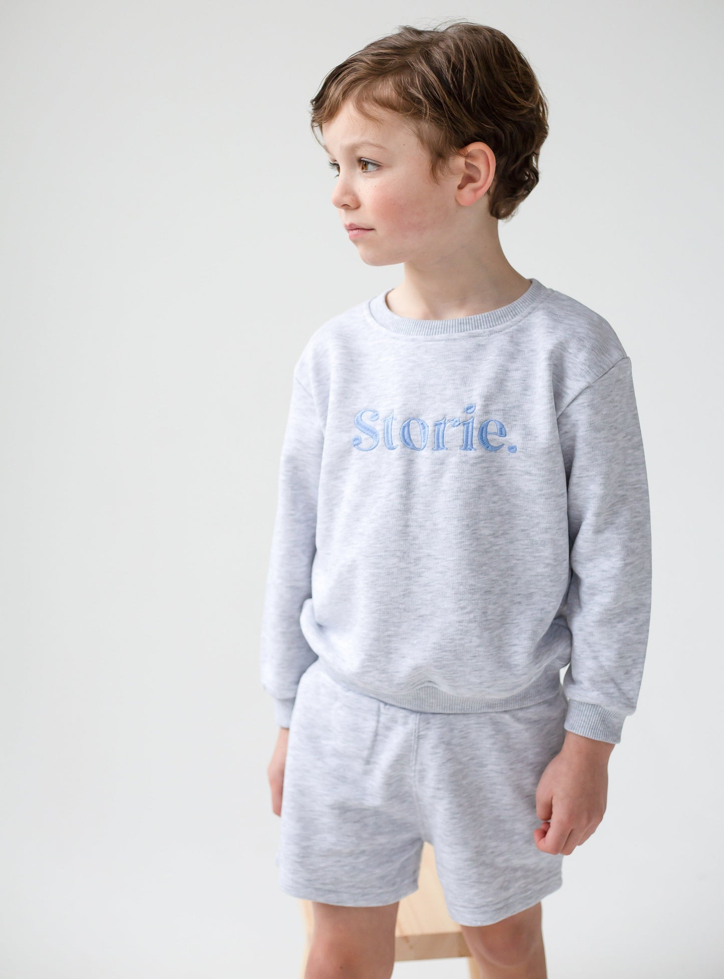 Spring personalised bold name embroidered sweatshirt