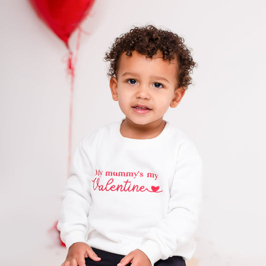 Valentines 'My Mummy's my Valentine' embroidered sweatshirt