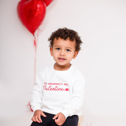 Valentines 'My Daddy's my Valentine' embroidered sweatshirt