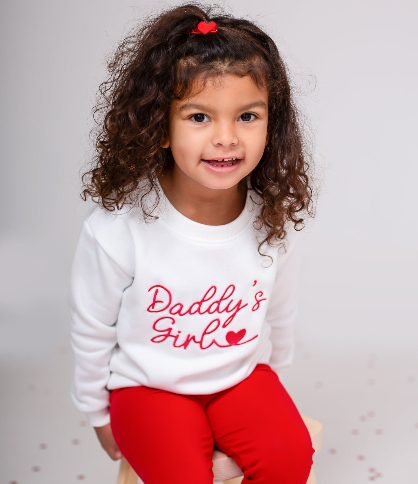 'Daddy's Girl/Boy' personalised name embroidered sweatshirt