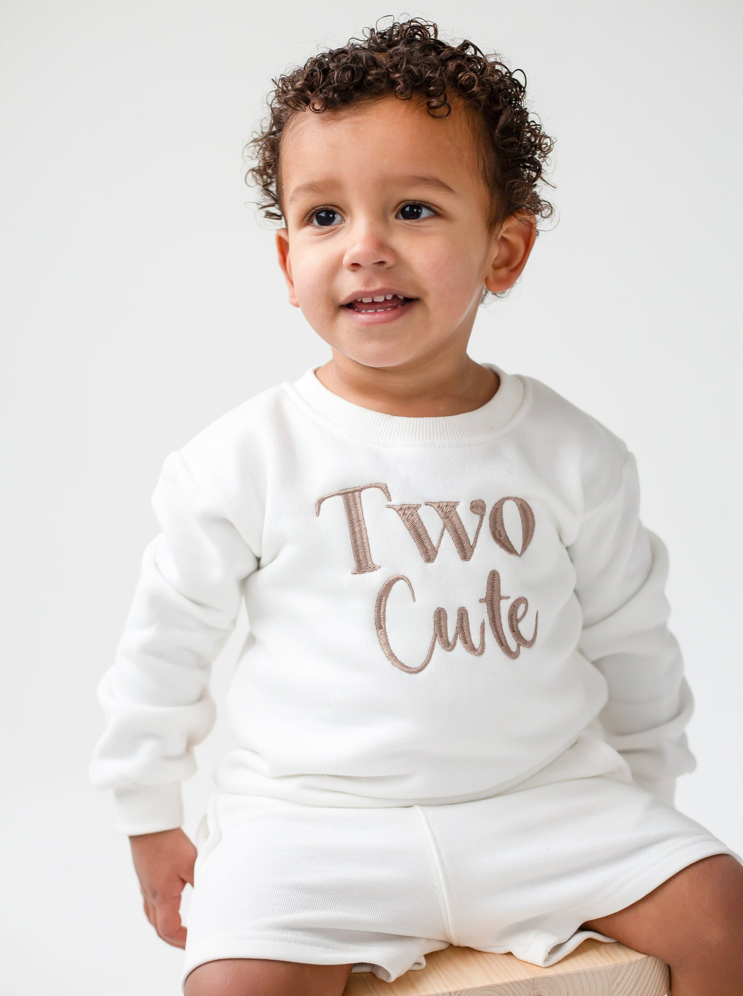 'Two Cute' Second birthday embroidered sweatshirt