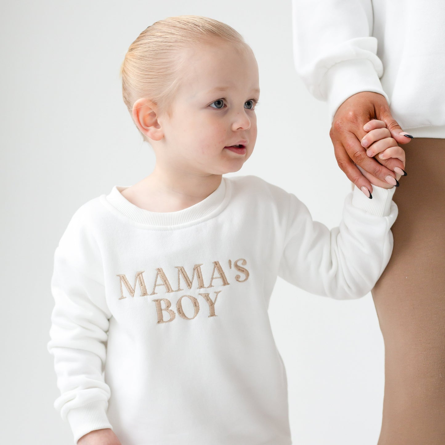 'MAMA' oversized embroidered sweatshirt - Matches to 'Mama's Boy/Girl'