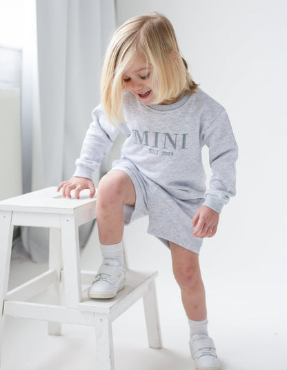 MINI EST. embroidered matching mini me sweatshirt