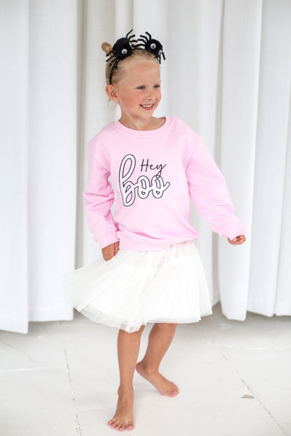 AW 'Hey Boo' embroidered sweatshirt