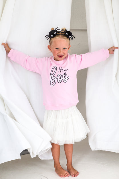 AW 'Hey Boo' embroidered sweatshirt