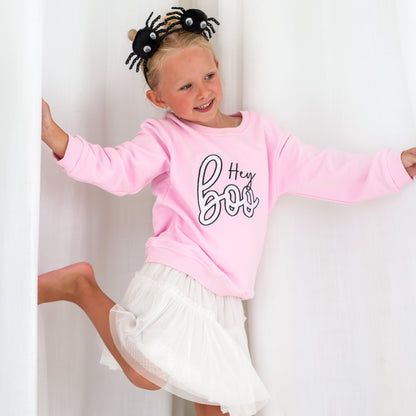 AW 'Hey Boo' embroidered sweatshirt