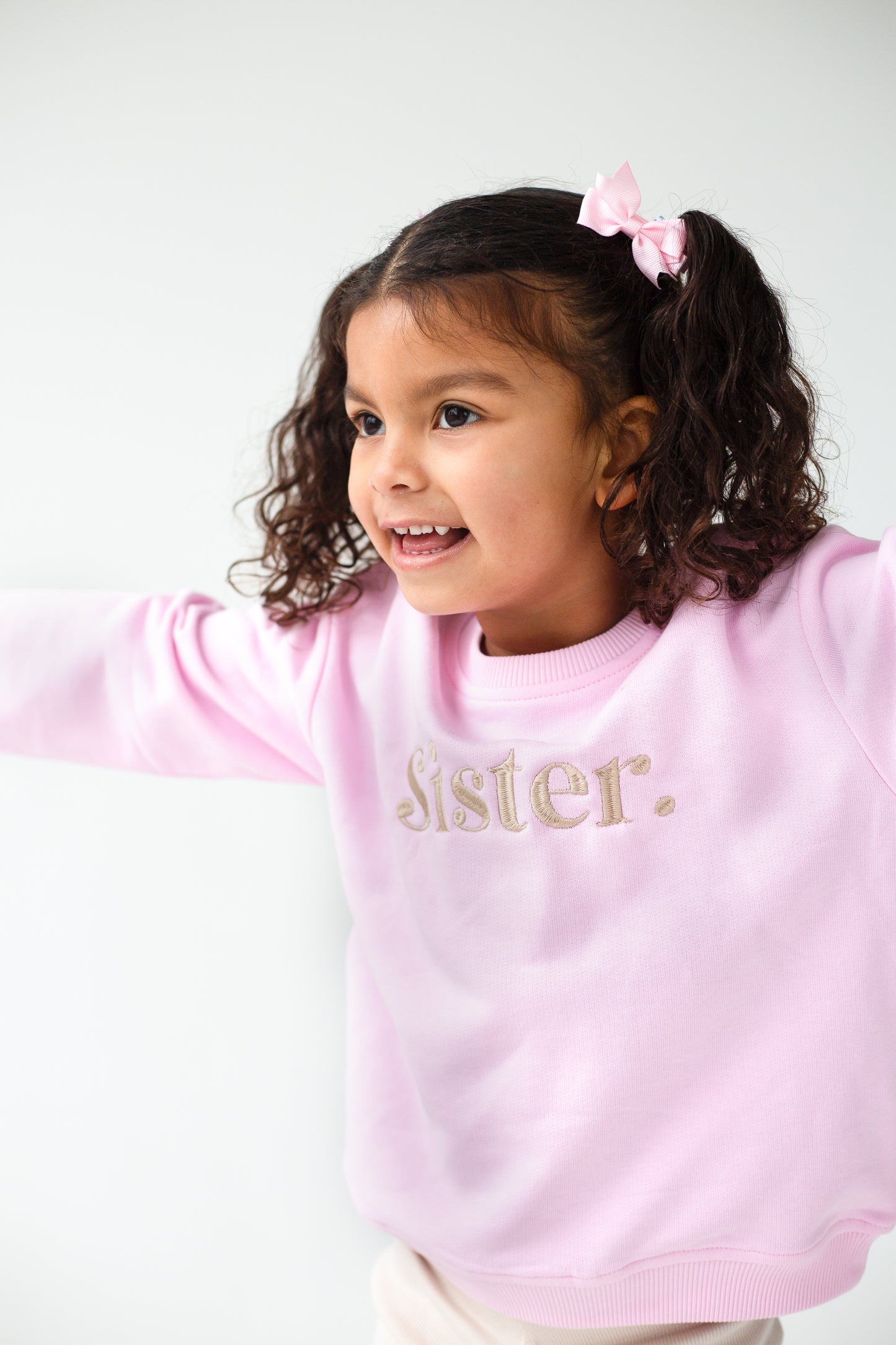 Spring 'Sister' embroidered sweatshirt