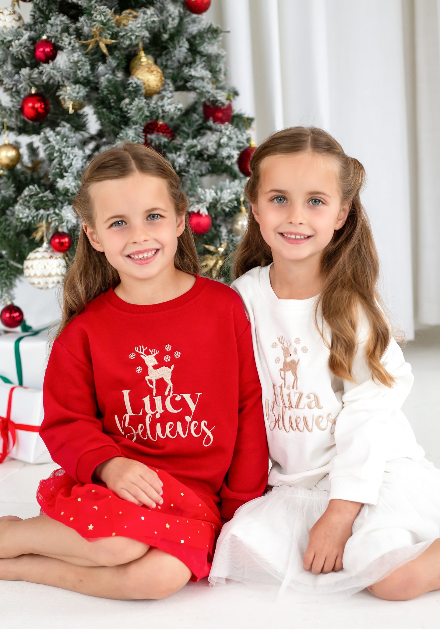 Christmas Personalised Embroidered 'Believes' Sweatshirt