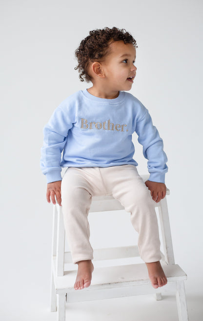 Spring 'Brother' embroidered sweatshirt