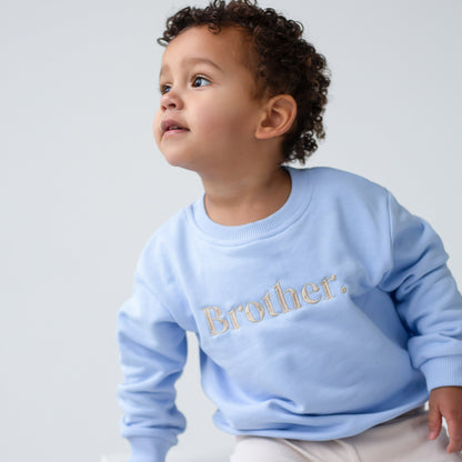 Spring 'Brother' embroidered sweatshirt