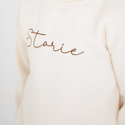 AW Boys personalised italic name embroidered hoodie