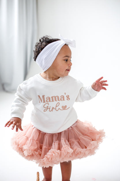 Mama's Girl embroidered love heart Sweatshirt