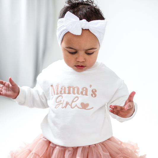 Mama's Girl embroidered love heart Sweatshirt