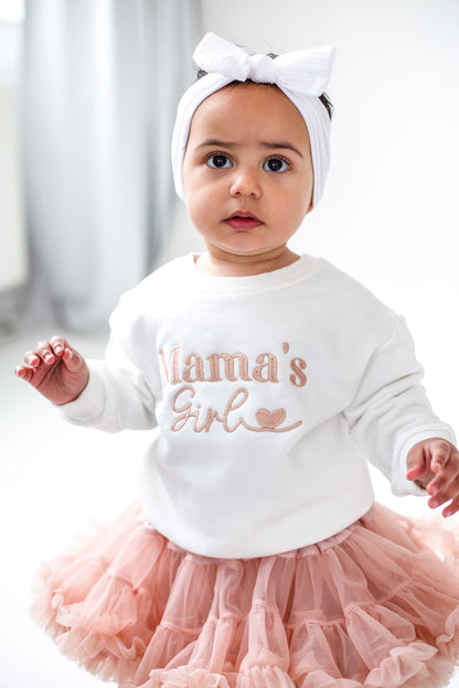 Mama's Girl embroidered love heart Sweatshirt