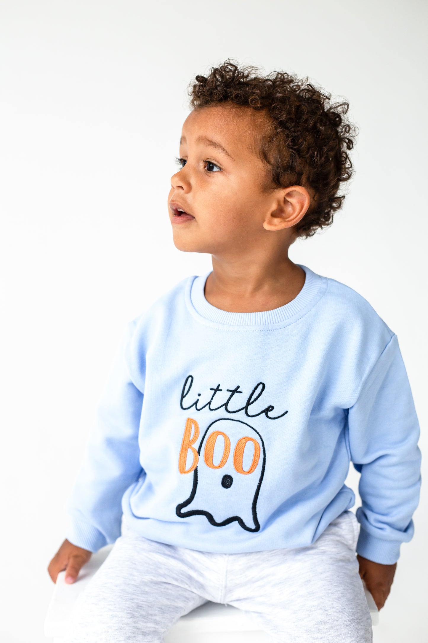 AW 'Little Boo' pink embroidered sweatshirt