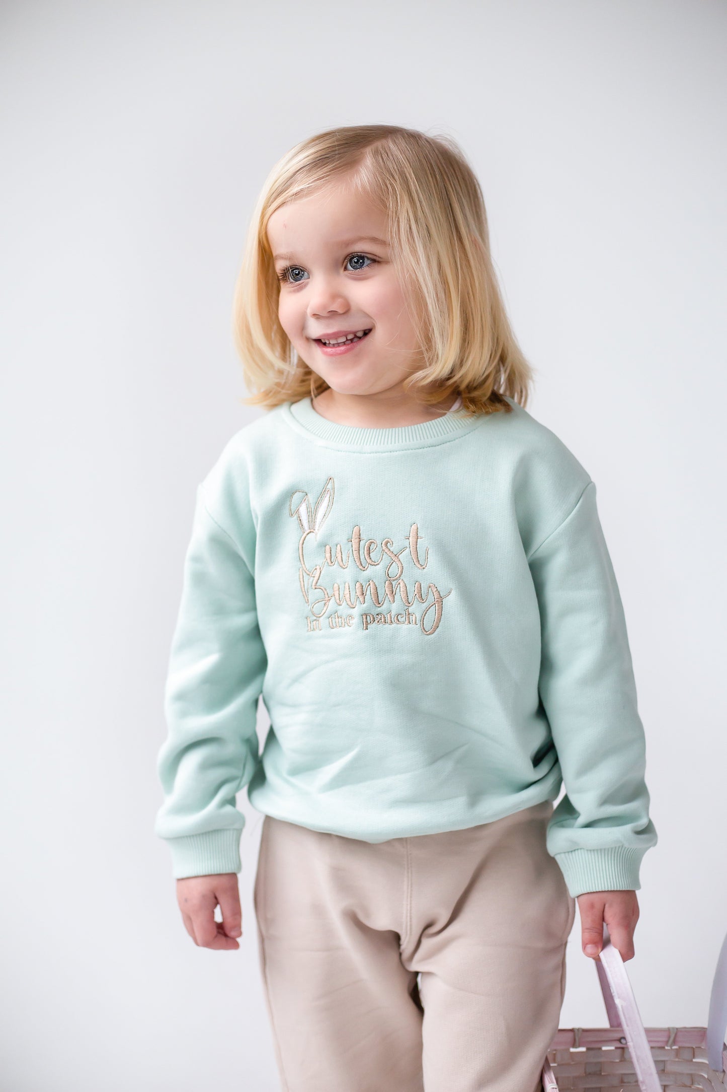 Easter 'Cutest bunny in the patch' embroidered sweatshirt