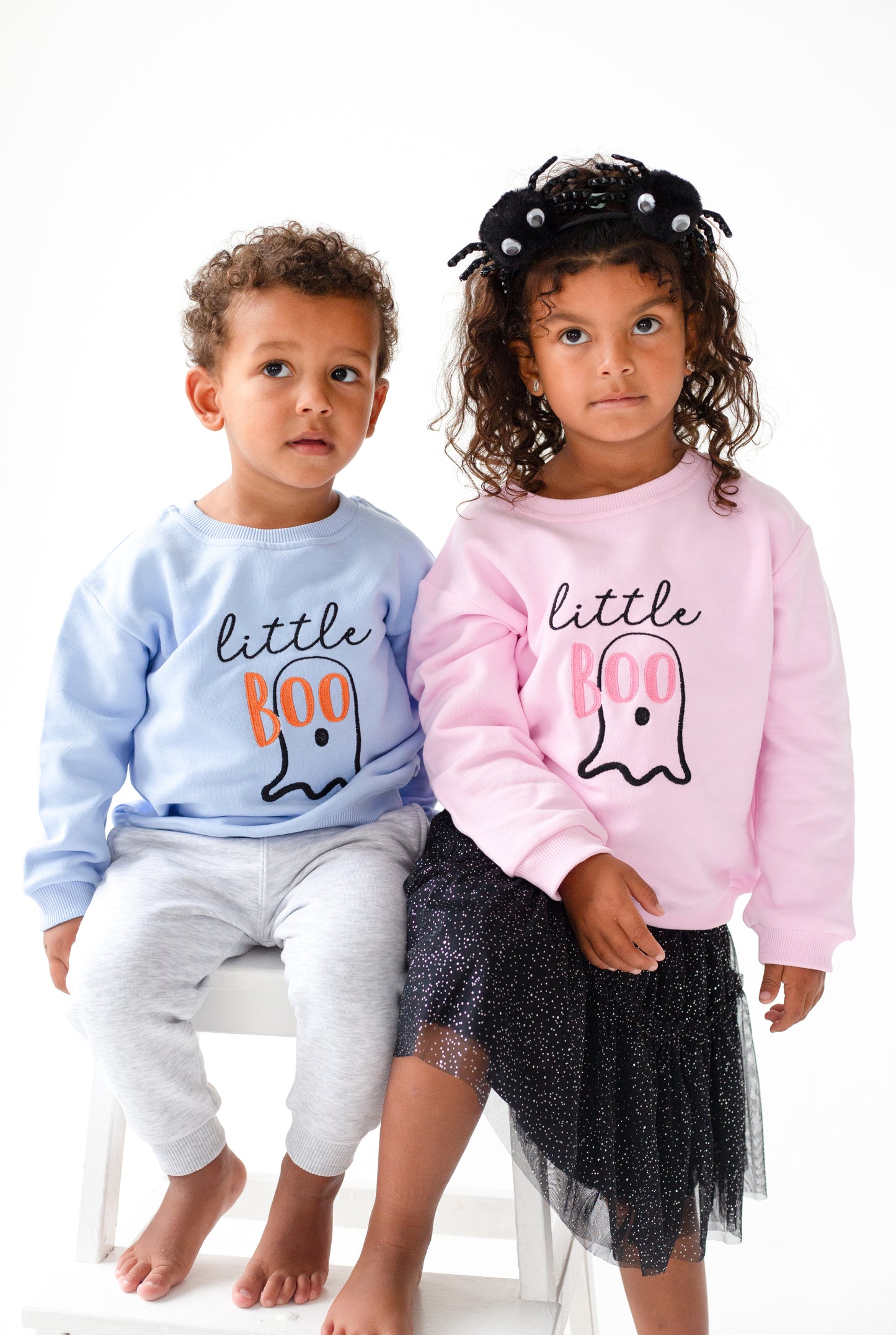 AW 'Little Boo' pink embroidered sweatshirt