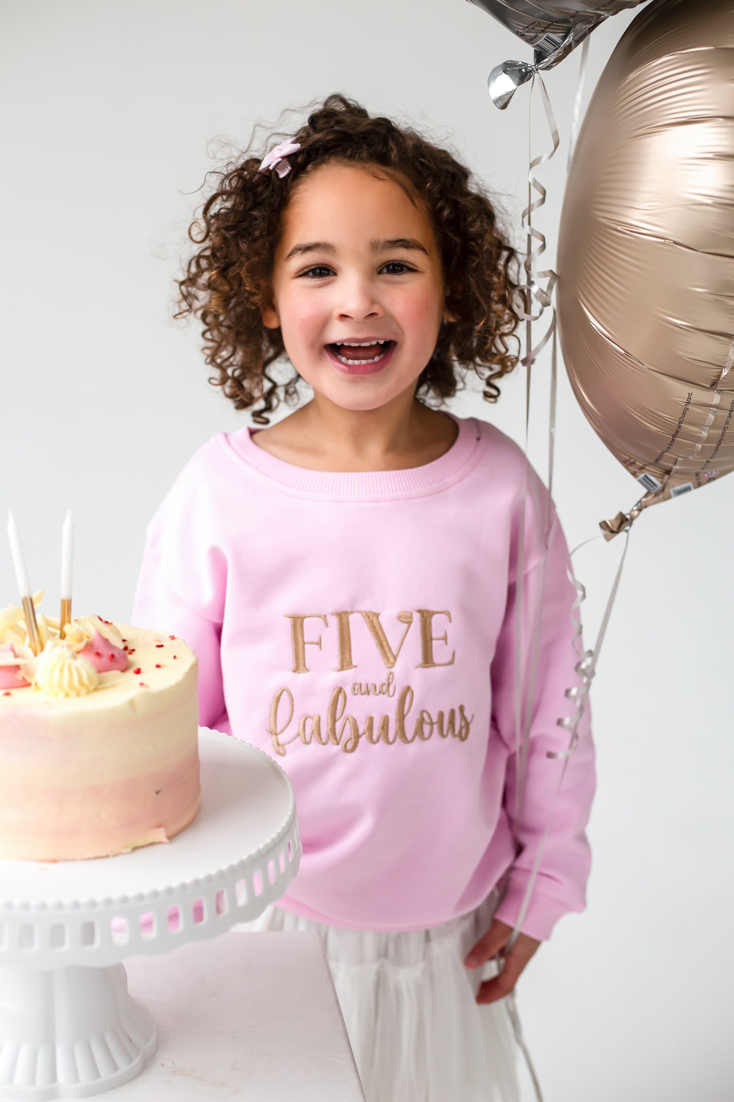 'Fabulous' birthday age embroidered sweatshirt - ages 1 - 7