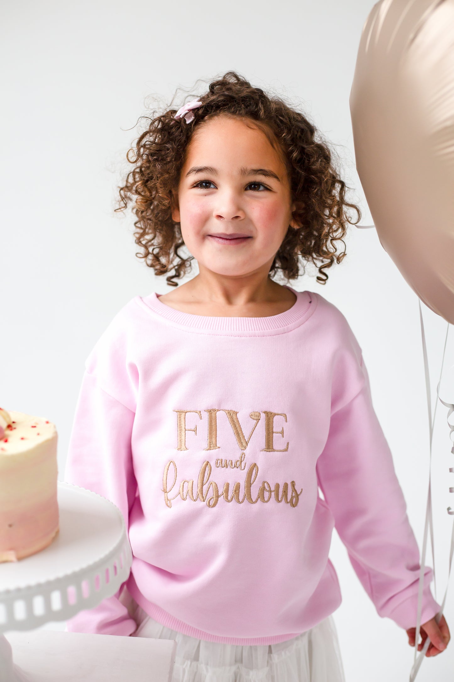'Fabulous' birthday age embroidered sweatshirt - ages 1 - 7