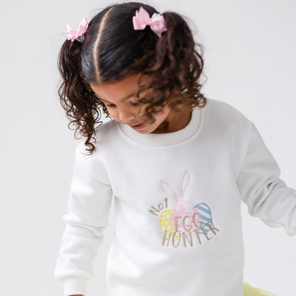 'No1  egg Hunter' embroidered sweatshirt