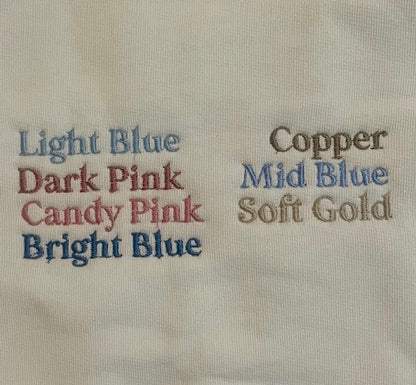 Personalised name embroidered knitted jumper