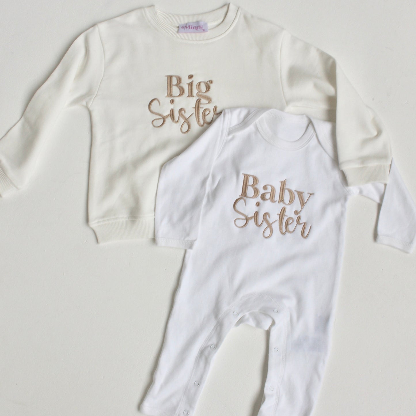 Baby Brother/Sister personalised embroidered babygro