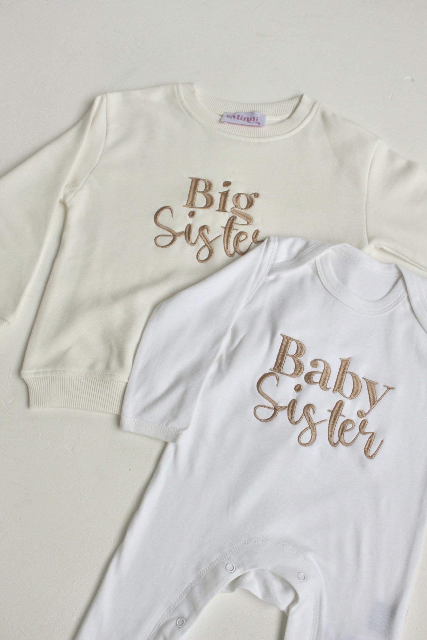 Baby Brother/Sister personalised embroidered babygro