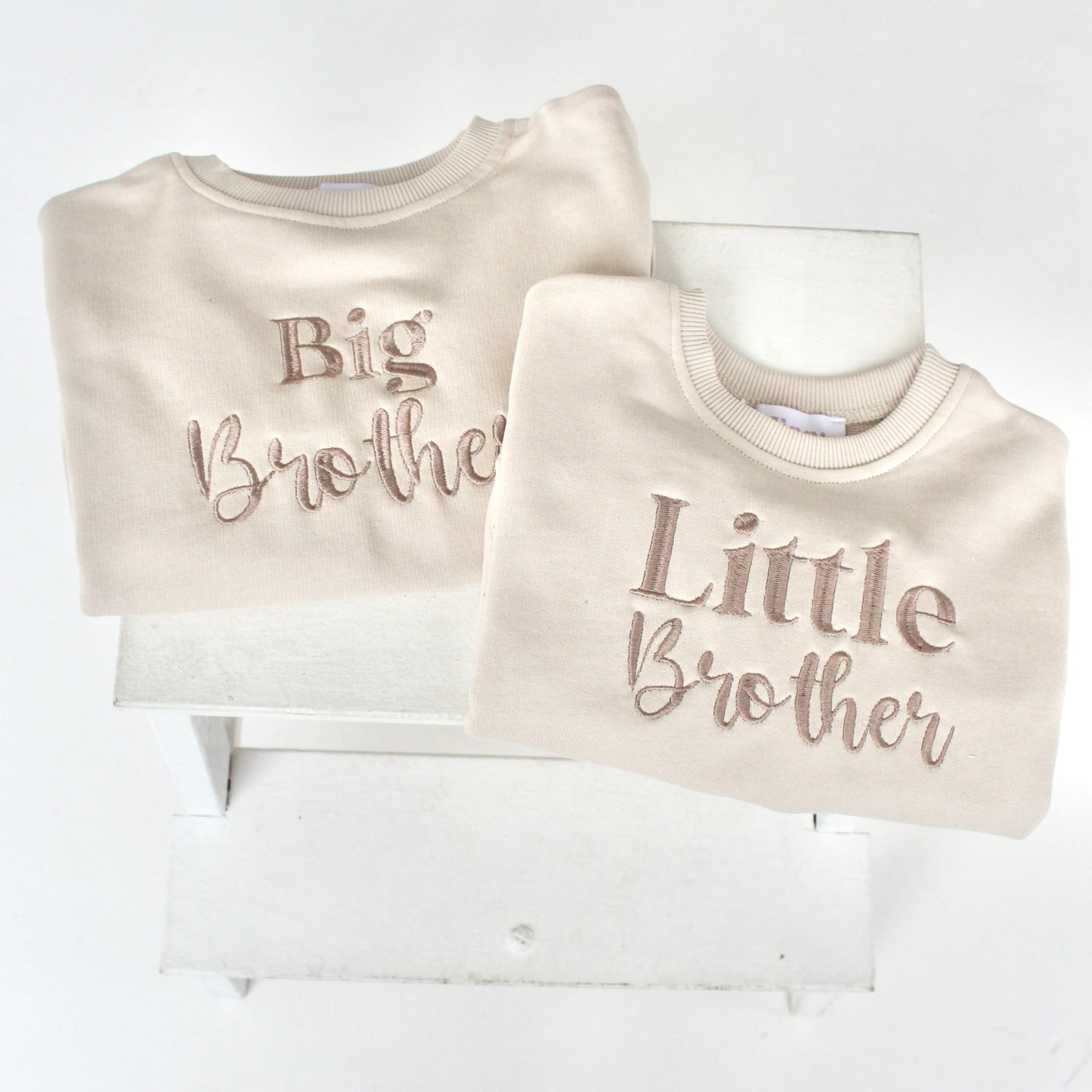 'Big Brother/Little Brother' embroidered sweatshirt