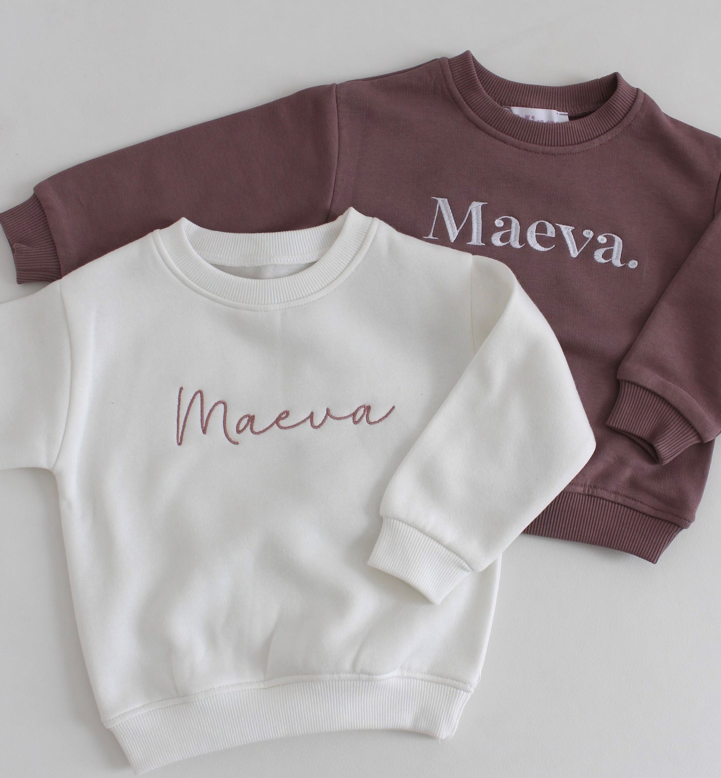 AW personalised name italic embroidered sweatshirt